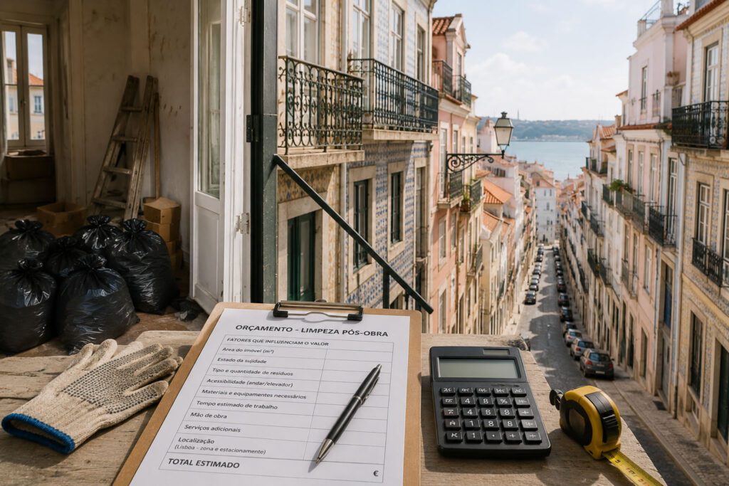 limpeza pós-obra preço e orçamento em Lisbo